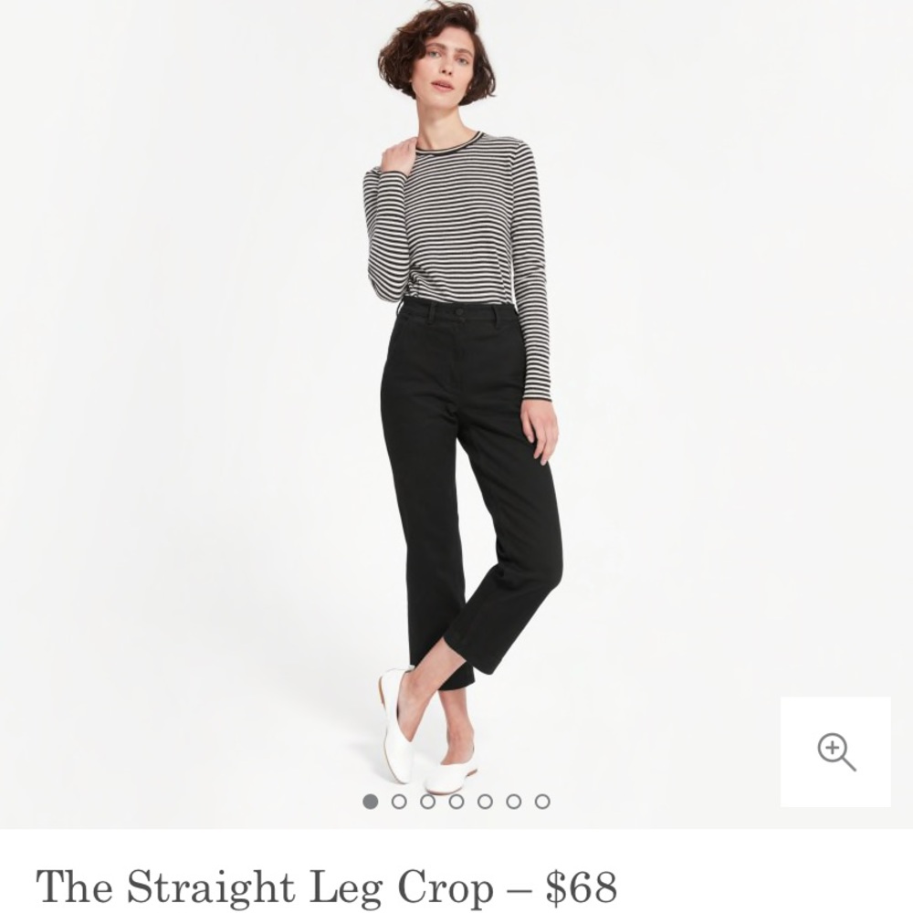 Everlane Straight Leg Crop Pant